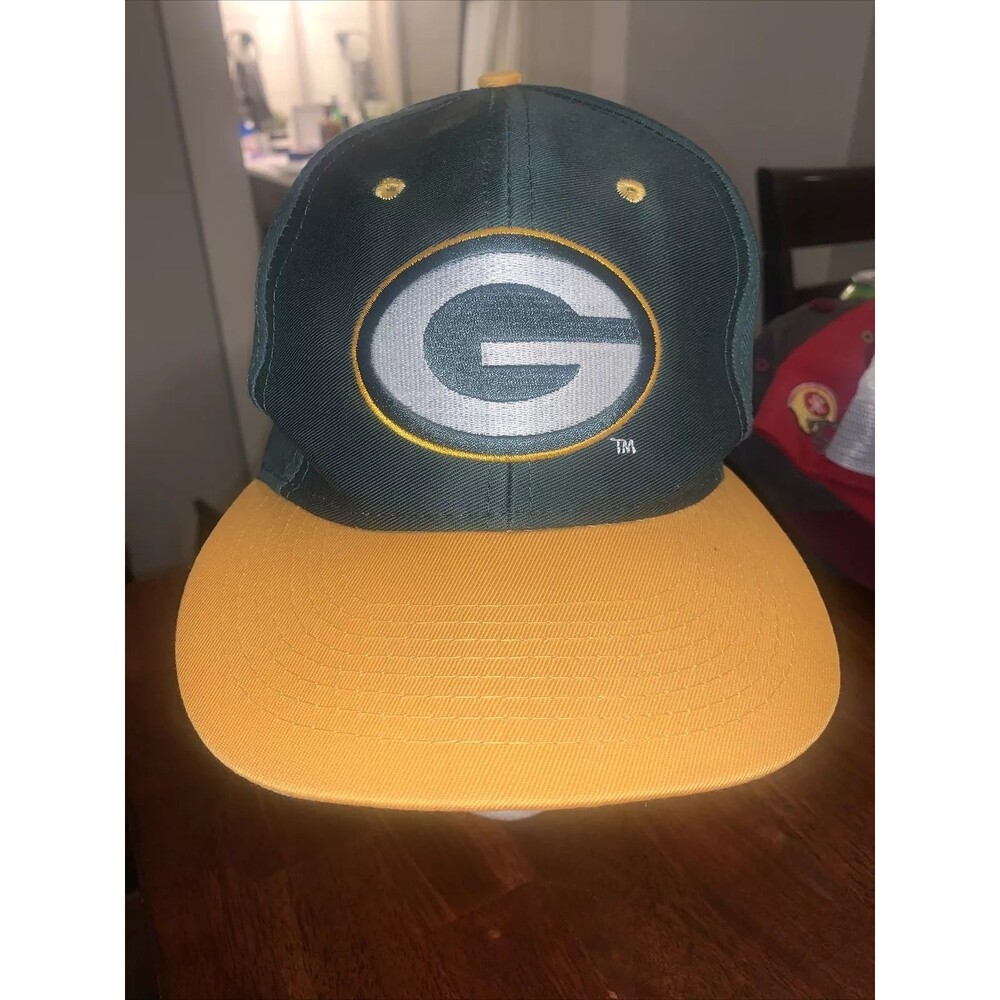 Green Bay Packers Hat Snapback Logo 7 Game Day NFL VTG 90s